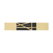 Goldfolieneffekt Geometrisches Hochzeitstil Einladungsbanderole (Flach)