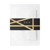 Goldfolieneffekt Geometrisches Hochzeitstil Einladungsbanderole (Vorderseite Beispiel)