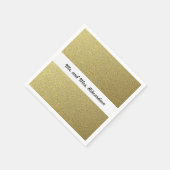 Goldfolieneffekt Serviette (Ecke)