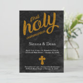 Goldfolieneier Einladung (Stehend Vorderseite)