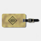 Goldfolienhintergrund Gepäckanhänger (Vorderseite horizontal)
