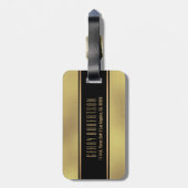 Goldfolienhintergrund Gepäckanhänger (Rückseite vertikal)