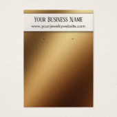 Goldfolienkarte Ombre Earring Holder Display Card (Vorderseite)