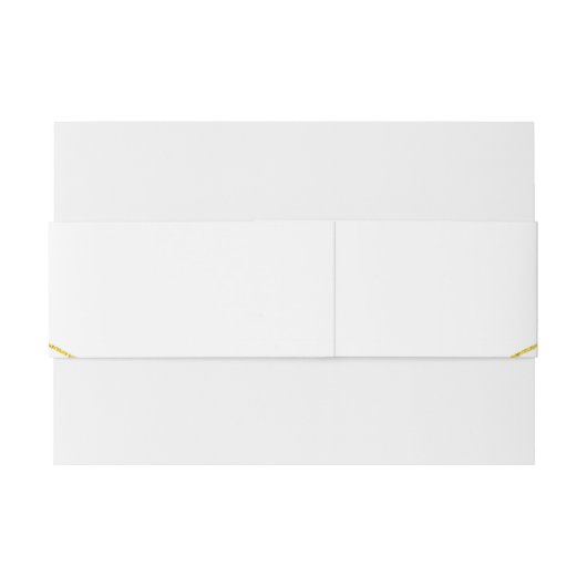 Goldfolienlinien und Muscheln Hochzeit am Strand Einladungsbanderole (Rückseitenbeispiel)