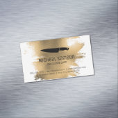 Goldfolienmesser | Koch Kulinarisch Magnetische Visitenkarte (Beispiel)