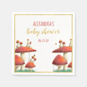 Goldfolienpilz & Bienendusche Serviette (Vorderseite)