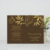 Goldfolienschaumchen Hochzeitskalender (Stehend Vorderseite)