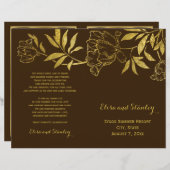 Goldfolienschaumchen Hochzeitskalender (Vorne/Hinten)