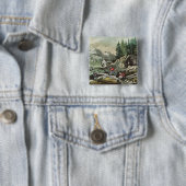 Goldförderung in Kalifornien, 1871 Button (Beispiel)