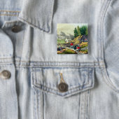 Goldförderung in Kalifornien Button (Beispiel)