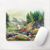 Goldförderung in Kalifornien Mousepad (Mit Mouse)