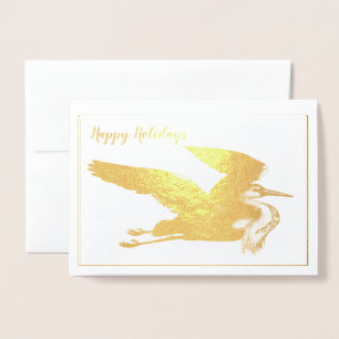 Goldforelle Great Blue Heron Holiday Thoreau Zitat Folienkarte