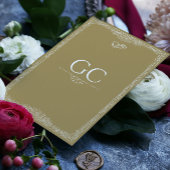 Goldformelle Einladung zur Minimalistischen Hochze