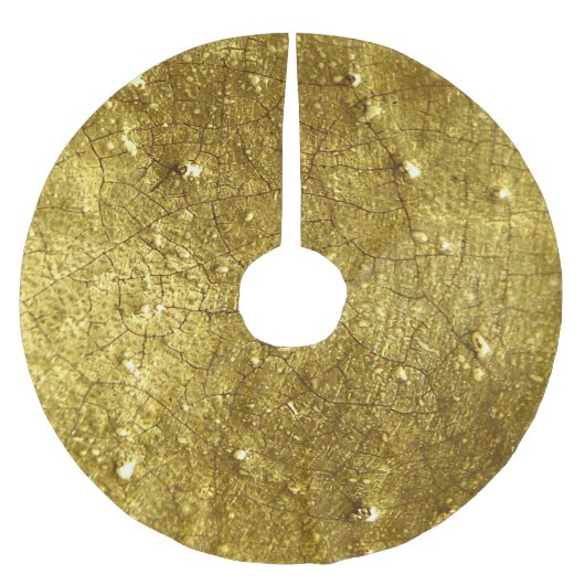 Goldfotografie Polyester Weihnachtsbaumdecke (Vorderseite)