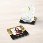 Goldfotoschablone Untersetzer (Rechte Seite)