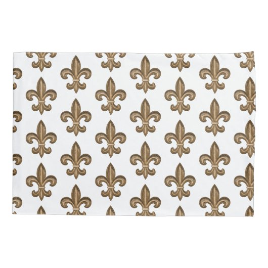 Goldfranzose-Lilie Kissenbezug (Rückseite)