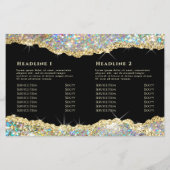 Goldfräse-Broschüre Glitzer (Rückseite)