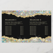 Goldfräse-Broschüre Glitzer (Rückseite)