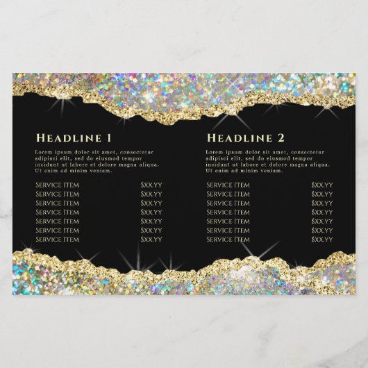 Goldfräse-Broschüre Glitzer (Rückseite)