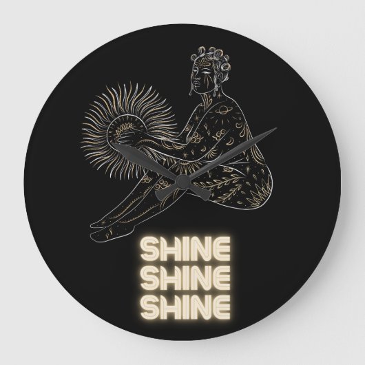 Goldfrau Große Wanduhr (Vorderseite)