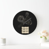 Goldfrau Große Wanduhr (Zuhause)