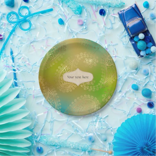 Goldfresser Arabian Pappteller (Party)