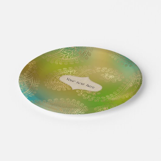 Goldfresser Arabian Pappteller (Schrägansicht)