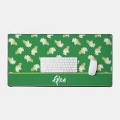 Goldfrösche auf Grün Schreibtischunterlage (Tastatur & Maus)