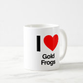 Goldfrösche der Liebe Kaffeetasse (VorderseiteRechts)