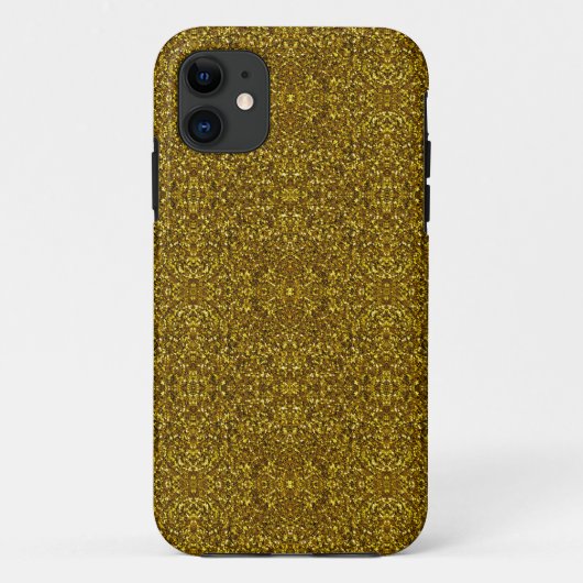 Goldfunkel Weihnachten Glitzer Case-Mate iPhone Hülle (Rückseite)