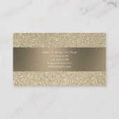 Goldfunkelnd Glitter Visitenkarte (Rückseite)