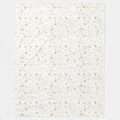 Goldfunkelnde Sterne Fleecedecke (Vorderseite)