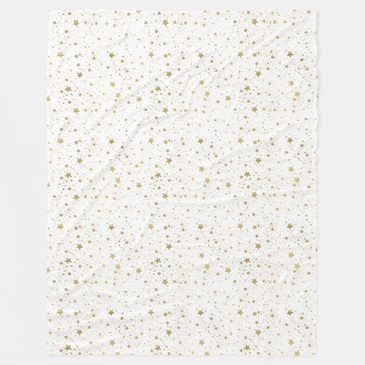 Goldfunkelnde Sterne Fleecedecke (Vorderseite)