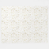 Goldfunkelnde Sterne Fleecedecke (Vorderseite (Horizontal))
