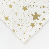 Goldfunkelnde Sterne Fleecedecke (Ecke)