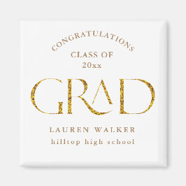 goldfunkelnder, eleganter Skriptmagnet Magnet