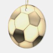 Goldfußball| Fußballsportgeschenk Keramik Ornament (Links)