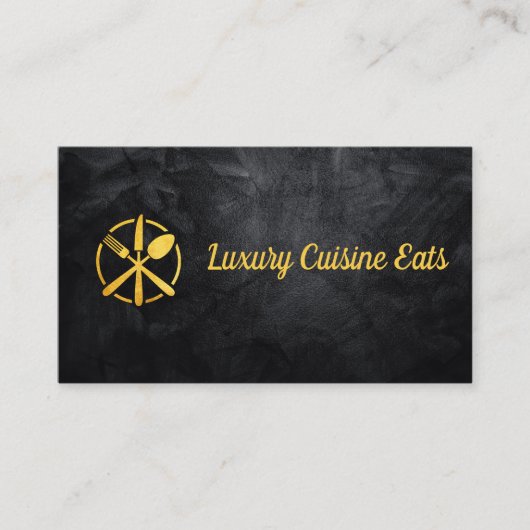 Goldgabel-Messer-Spoon Visitenkarte (Vorderseite)