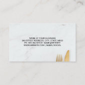 Goldgabel Visitenkarte (Rückseite)