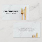 Goldgabel Visitenkarte (Vorne/Hinten)
