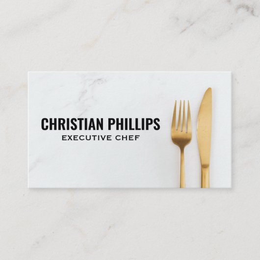 Goldgabel Visitenkarte (Vorderseite)