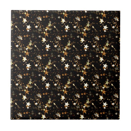 Goldgalaxie Fliese (Vorderseite)