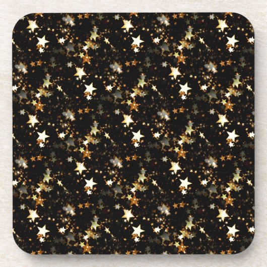 Goldgalaxie Getränkeuntersetzer (Vorderseite)
