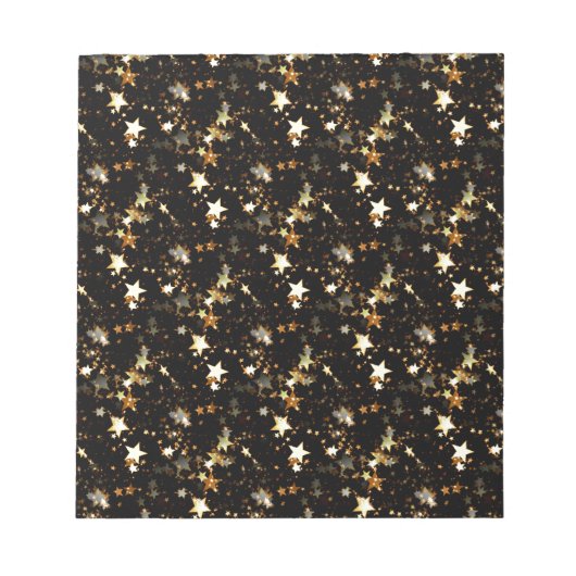 Goldgalaxie Notizblock (Vorderseite)