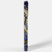 Goldgarland Navy Black Peacock Swirl Case-Mate iPhone Hülle (Rückseite / Rechts)