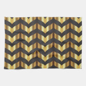 Goldgatsby Zickzack Geschirrtuch (Horizontal)