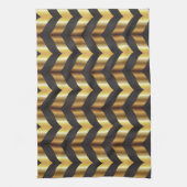 Goldgatsby Zickzack Geschirrtuch (Vertikal)