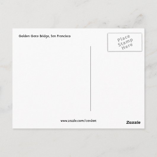 Goldgatter Postkarte (Rückseite)