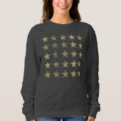 Goldgebeutelte Sterne Sweatshirt (Vorderseite)
