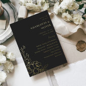 Goldgebundene blumenzeremonie - Programm - Schwarz